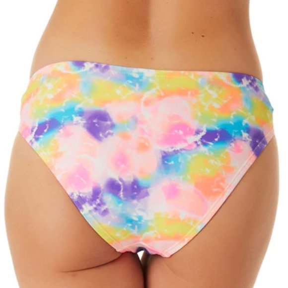 California Waves Tie‎ Dye Knotted Bikini Swim Bottoms Multicolor - Picture 4 of 15